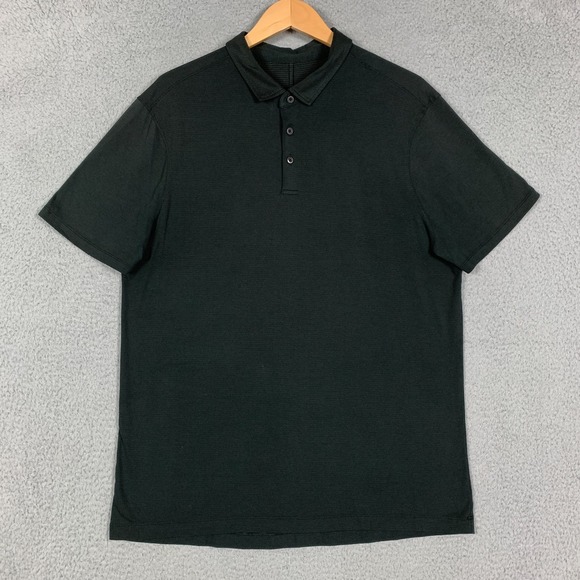 lululemon athletica Other - Lululemon Evolution Polo Shirt Mens XL Faded Black Short-Sleeve Golf Casual